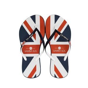 BRAND NEW SAMBA SOL WOMEN'S COUNTRIES COLLECTION FLIP FLOPS - ENGLAND